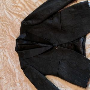 BARABAS Black brocade Blazer